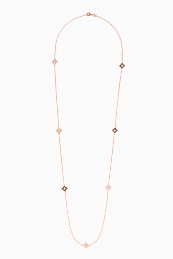 Elegant Stone Necklace in Gold-plated Sterling Silver
