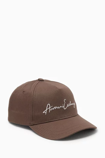 AX Logo Baseball Hat in Cotton