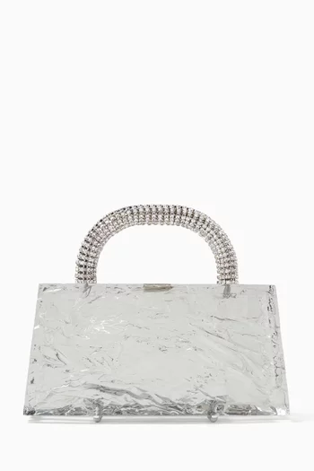 Eva Crushed Ice Top-handle Bag in Acrylic