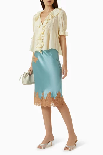 Henri Ruffled Top in Organic Cotton