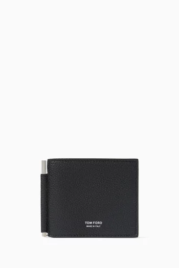 Money Clip Wallet in Leather