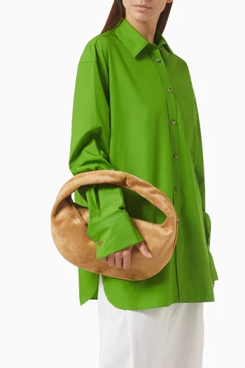 Medium Olivia Hobo Bag in Suede