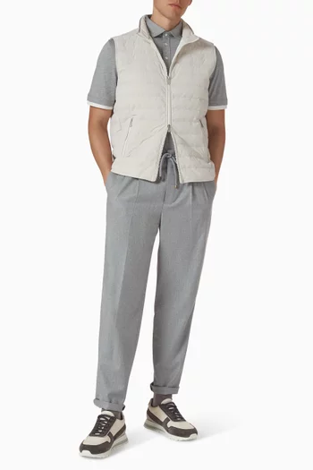 Leisure Fit Pants in Virgin Wool Flannel