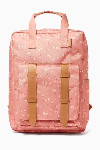 Large All-over Print Backpack in Recycled Fabric