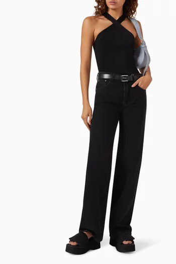 Hugh Wide-leg Jeans in Denim