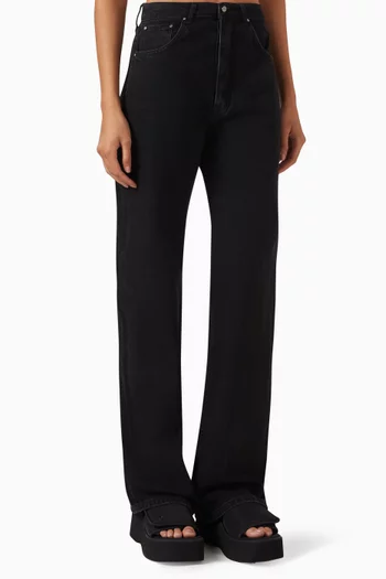 Hugh Wide-leg Jeans in Denim