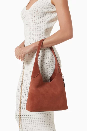 Brooklyn 28 Shoulder Bag in Suede