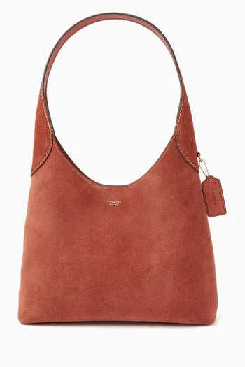 Brooklyn 28 Shoulder Bag in Suede