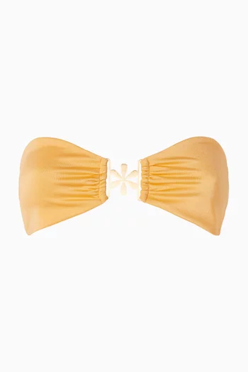 Mia Bandeau Bikini Top in Italian Lycra