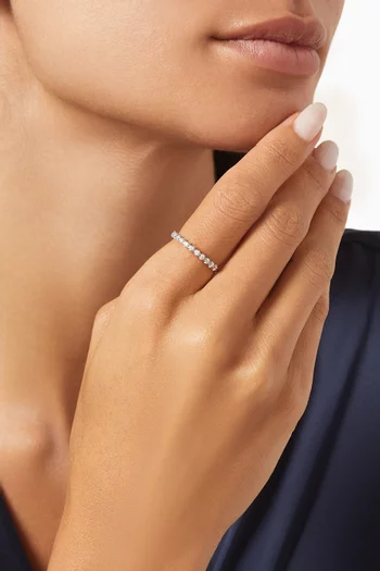 Barq Diamond Ring in 18kt White Gold