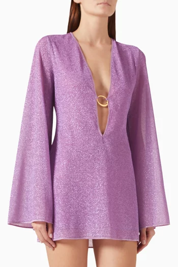Lumiere Mini O-Kaftan in Lurex