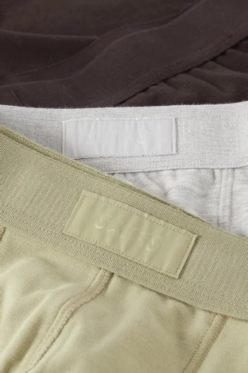 Cotton 3" Boxer Briefs, Set of 3