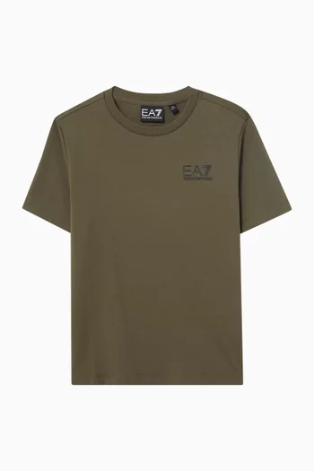 EA7 Logo T-shirt in Cotton