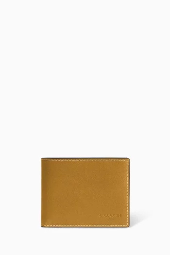 Slim Billfold Wallet in Leather