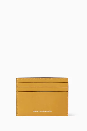 Flat Card Case in Leather
