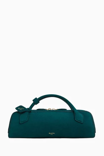 Le Teckel Clutch Bag in Suede