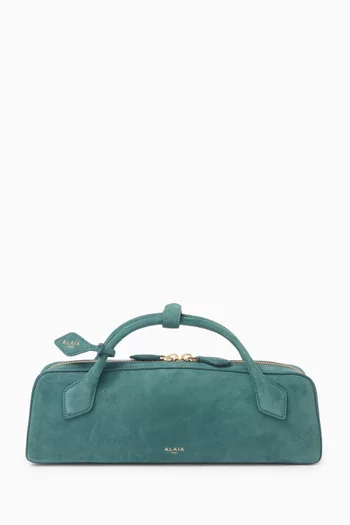Le Teckel Clutch Bag in Suede