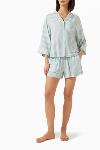 Nautico Short Pyjama Set in ECOVERO™ Viscose & Cotton