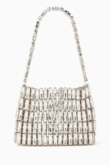 Mini Crystal-embellished Evening Bag