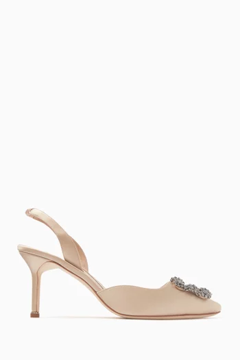 Hangisli 70 Slingback Pumps in Satin