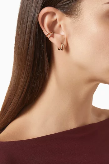 Mini Illusion Single Ear Cuff in 18kt Gold-plated Sterling Silver