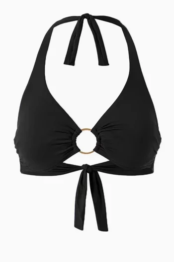 Brussels Core Bikini Top in Stretch Nylon