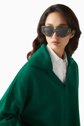 Butterfly Screen Sunglasses in Acetate