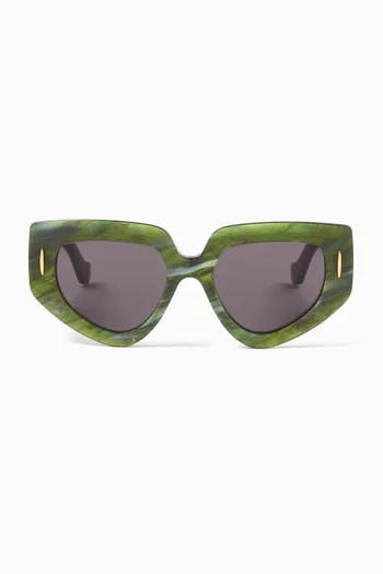 Butterfly Screen Sunglasses in Acetate
