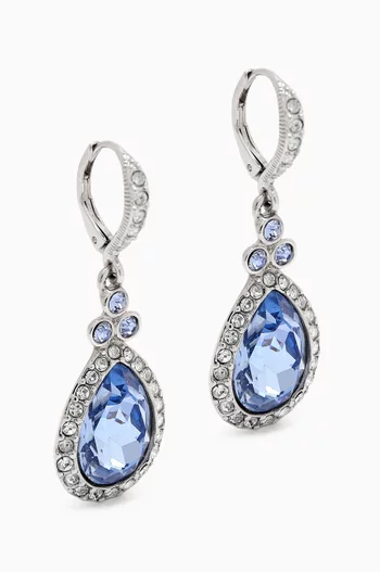 Crystal Chandelier Earrings in Rhodium