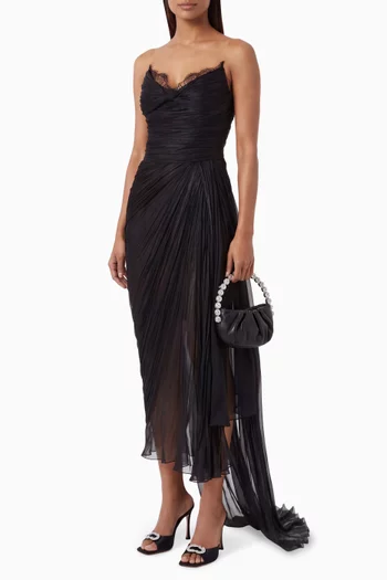 Jolie Lace-back Dress in Silk