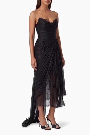 Jolie Lace-back Dress in Silk