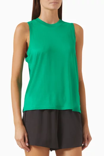 Energy Long Tank Top in Stretch Jersey