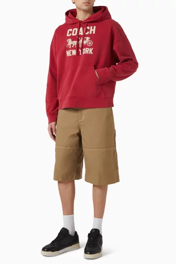 Horse and Carriage Hoodie in Cotton