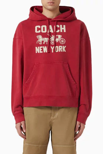 Horse and Carriage Hoodie in Cotton