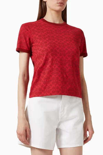 Signature Ringer T-shirt in Organic Cotton