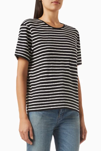 Striped Cassandre T-shirt in Cotton Jersey