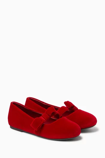 Mia Ballerinas in Velvet