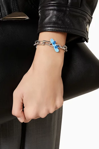 Snowboard Charm in Sterling Silver