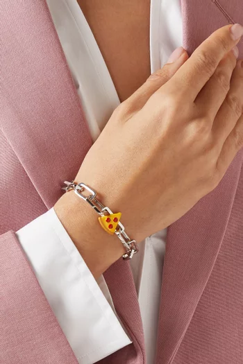 The Pizza Charm in Sterling Silver