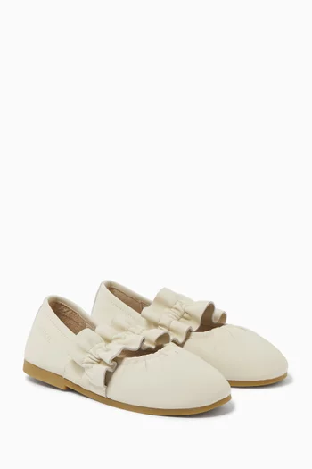 Iffie Ballet Flats in Leather