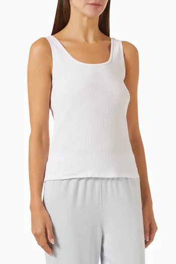 Scoop Neck Tank Top in Cotton, Set of 3