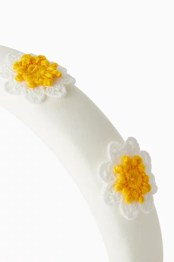 Embroidered Headband in Lace