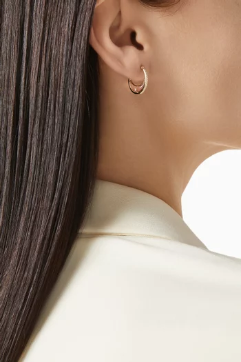 Bloop Moon Diamond Earrings in 18kt Gold