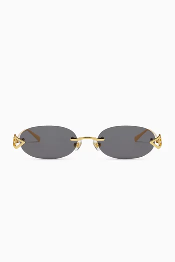 Cleo Sunglasses in Metal