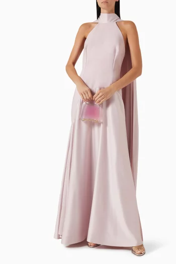 Cece Scarf-neck Maxi Dress