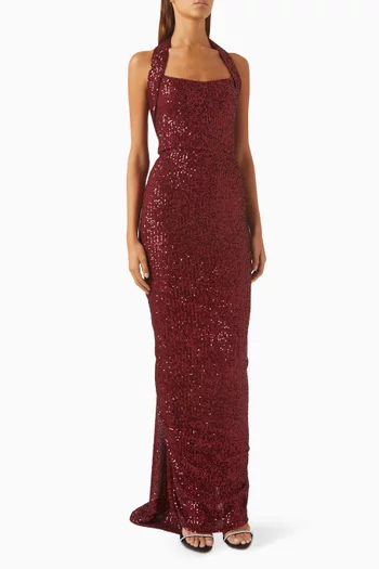 Sequin-embellished Gown