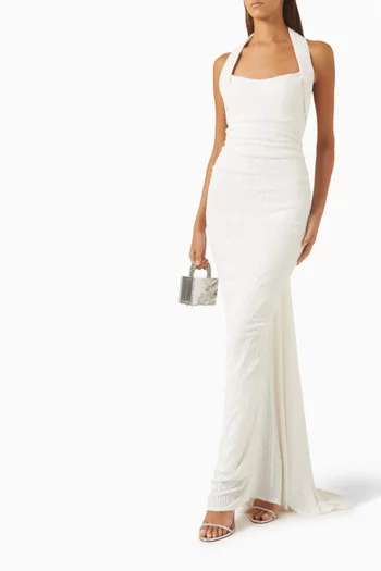 Sequin-embellished Gown