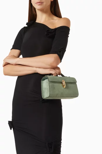 Small Symmetry Pochette Top-handle Bag in Suede