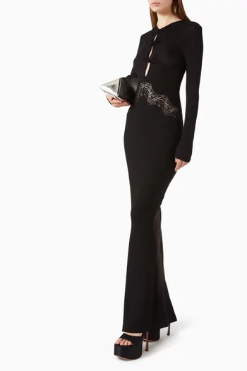 Open Twist Verner Lace Maxi Dress