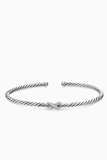 Micro Cable Flex® X Bracelet in Sterling Silver